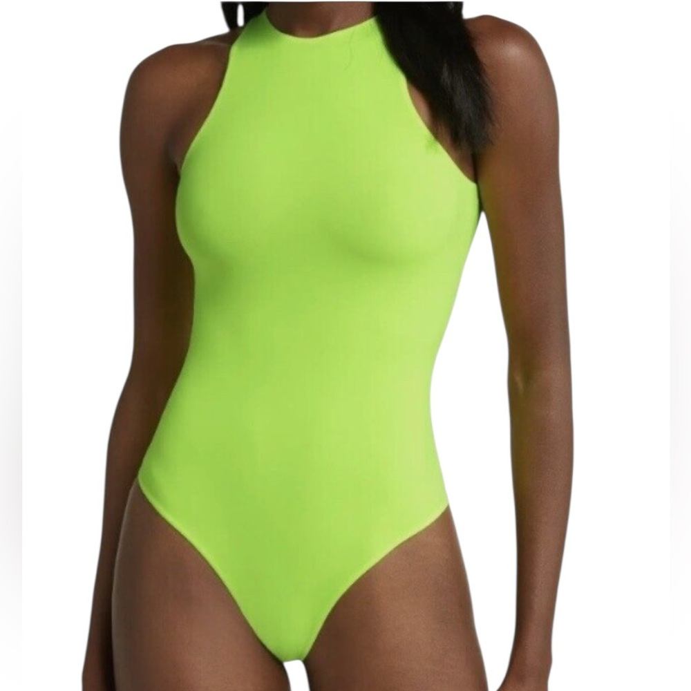 NWOT Skims Fits Everybody Neon Yellow Bodysuit - Picture 2 of 9